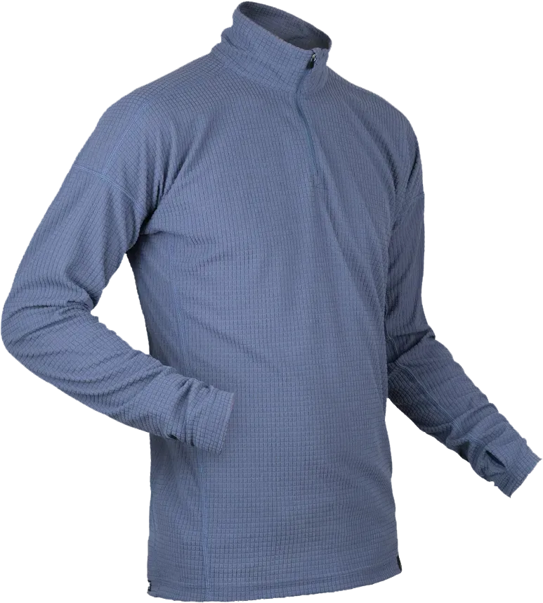 Mens Hiking Technical Baselayer In Indigo Angled