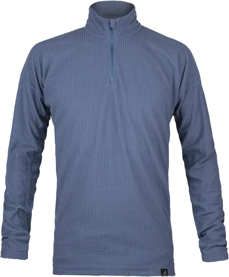 Mens Hiking Technical Baselayer In Indigo Front