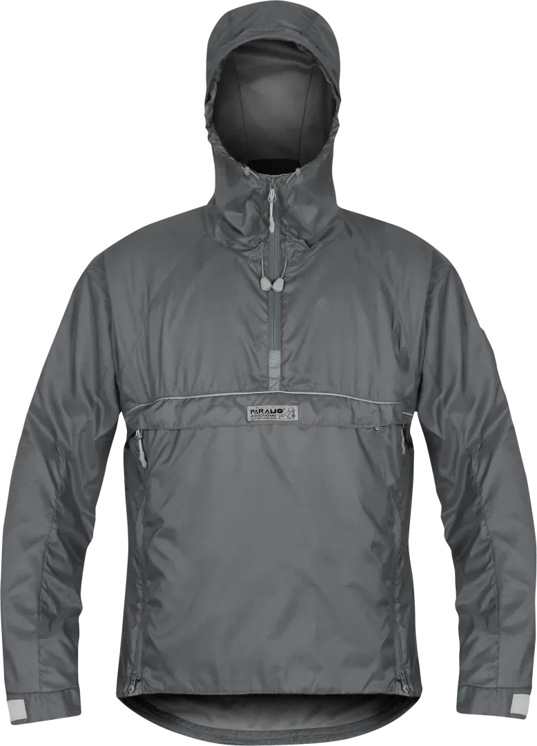 Mens Lightweight Waterproof Outdoor Smock Paramo Velez Adventure Light In Rock Grey Front