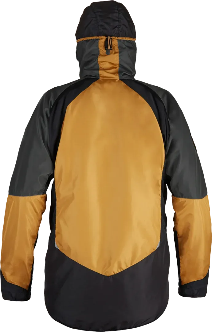 Mens Climbing Smock Paramo Velez Evolution Hybrid In Cumin Steel Black Back
