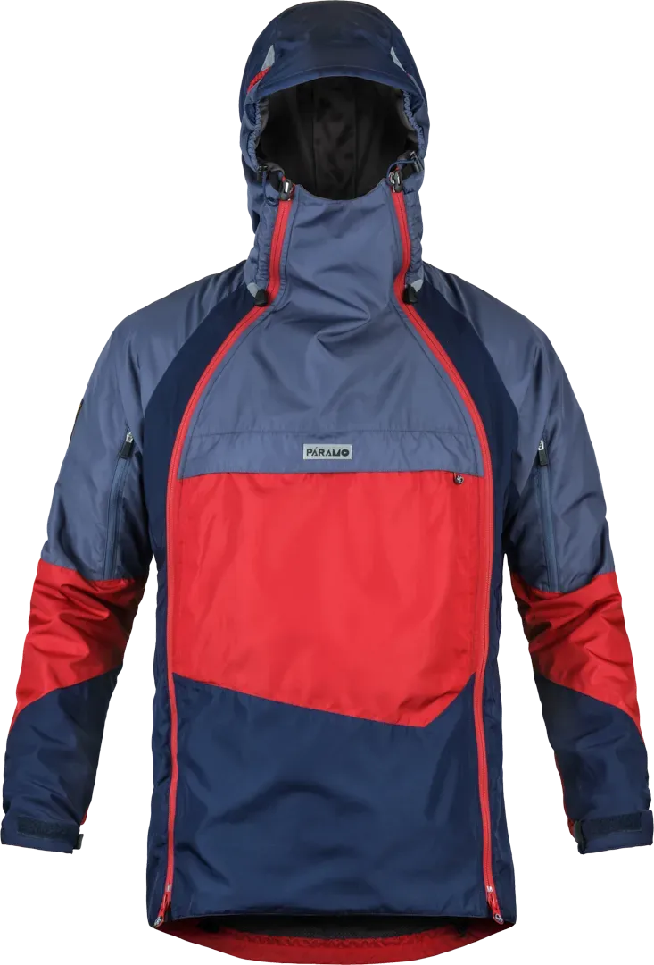 Mens Climbing Smock Paramo Velez Evolution Hybrid In Midnight Fire Indigo Front