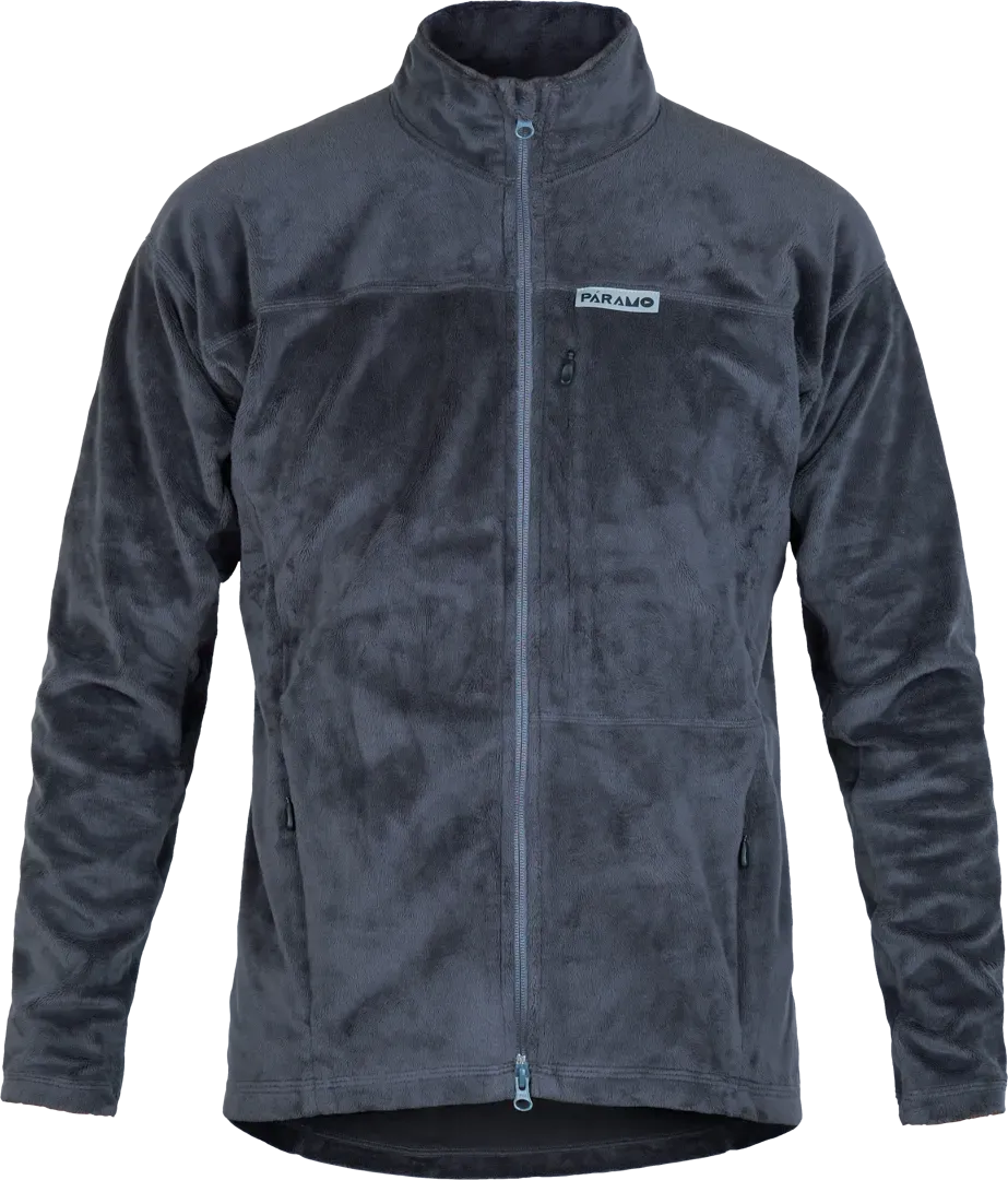 Mens Hiking Fleece Paramo Bentu Plus Dark Grey Front