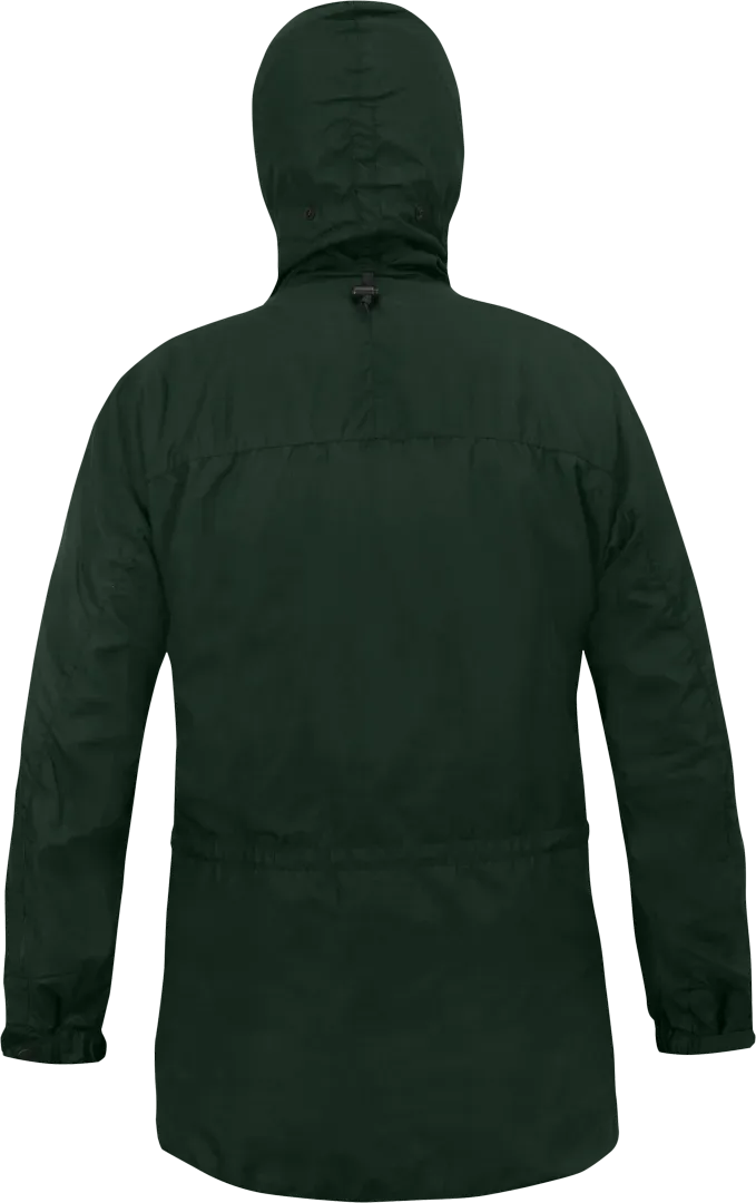 Mens Waterproof Winter Walking Jacket In Forest Green Back