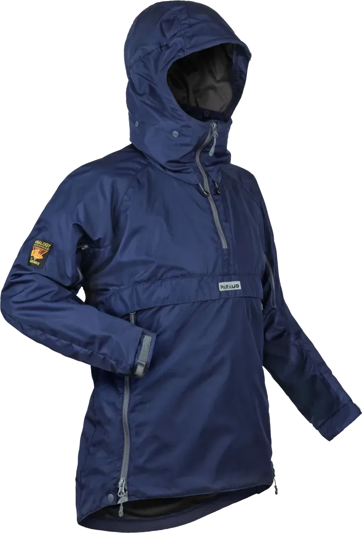Womens Velez Adventure Smock Midnight Waterproof Hiking Jacket Angled