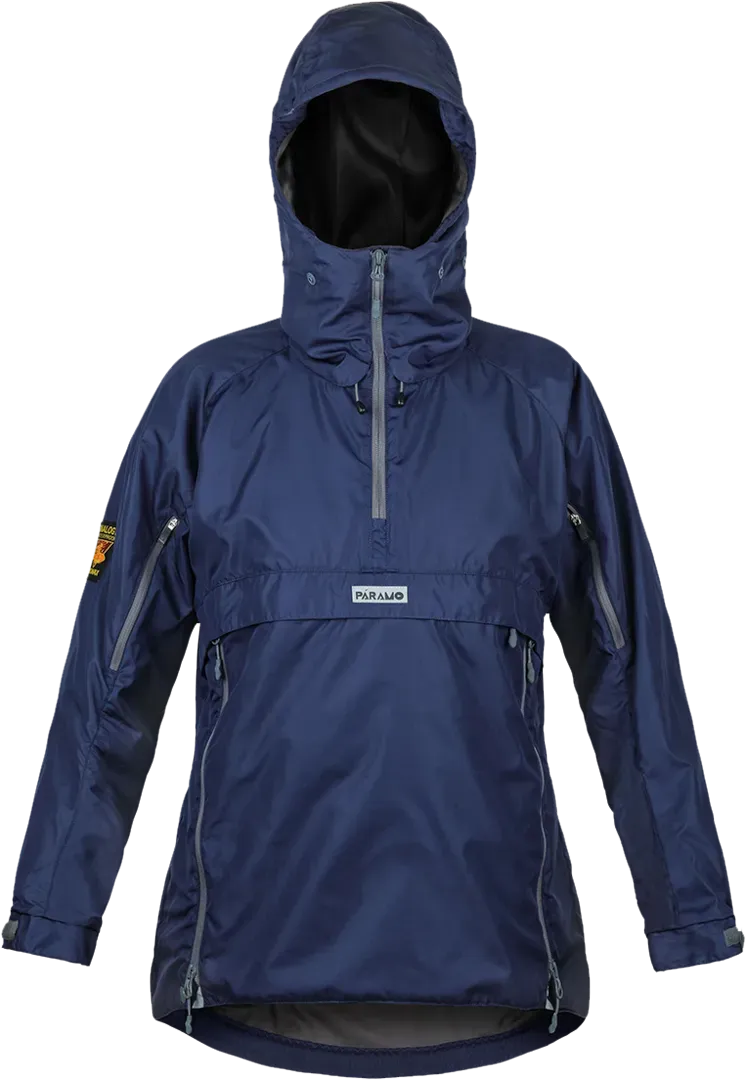 Womens Velez Adventure Smock Midnight Waterproof Hiking Jacket Front