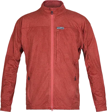 Mens Hill Walking Fleece Páramo Bentu Outback Red Front