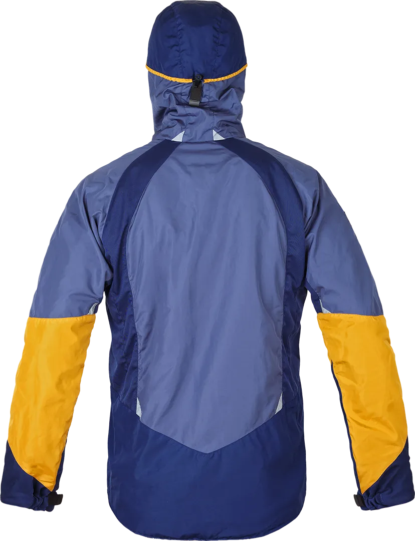 Mens Mountaineering Waterproof Smock Paramo Velez Evolution Midnight Gold Indigo Back