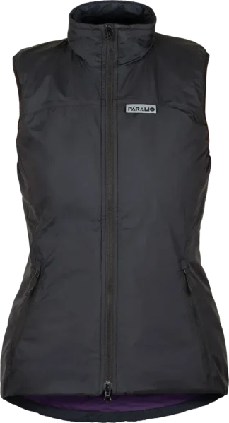 Womens Insulating Climbing Gilet Paramo Torres Medio Black Elderberry Front 1080