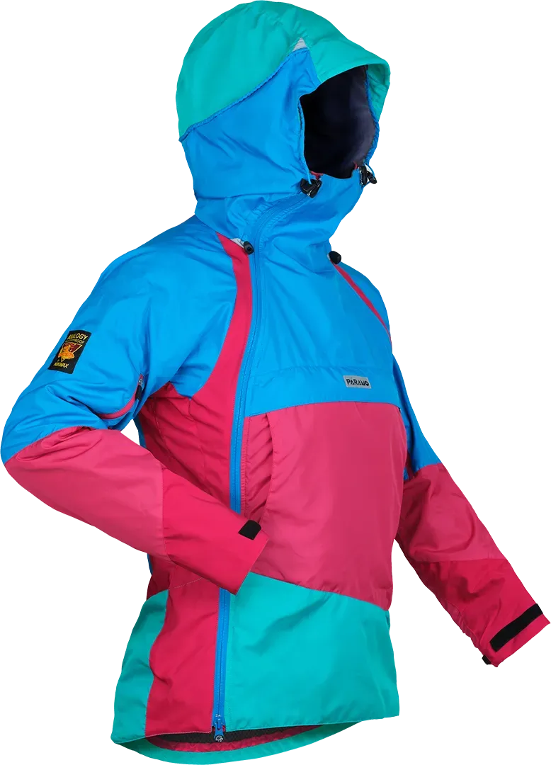 Womens Winter Hiking Jacket Páramo Velez Evolution Smock Carmine Side