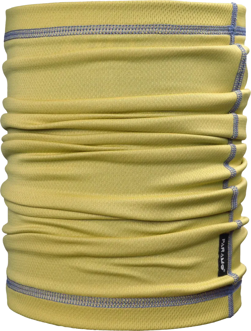 Lightweight Buff Cambia Neck Tube Mustard Indigo Neckwarmer