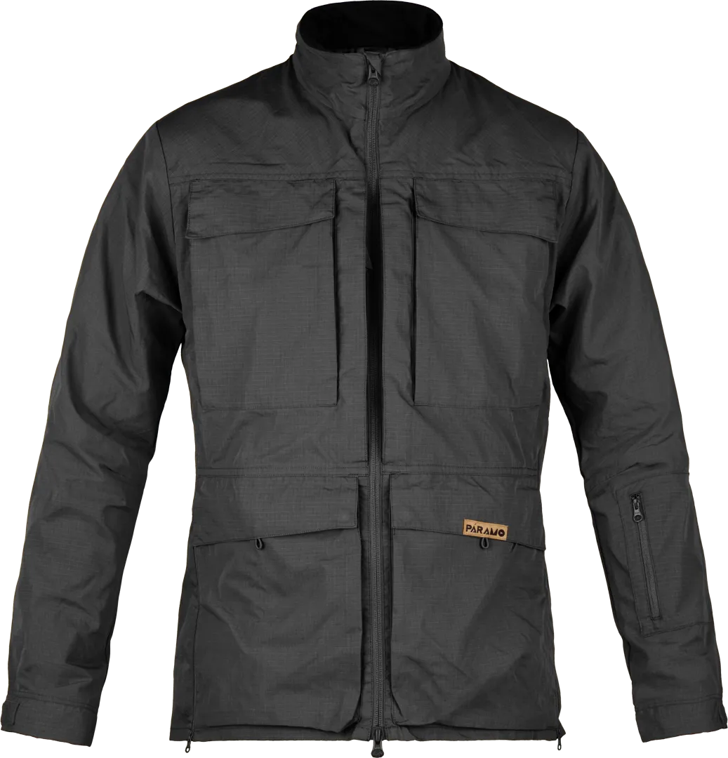Mens Lightweight Jacket Paramo Halkon Traveller In Dark Grey Front