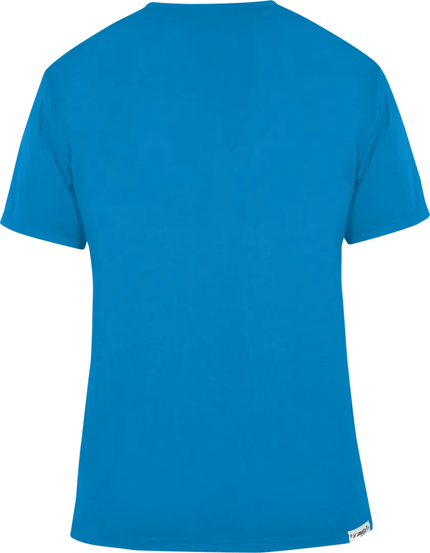 Mens Short Sleeved Base Layer Cambia In Reef Blue Back