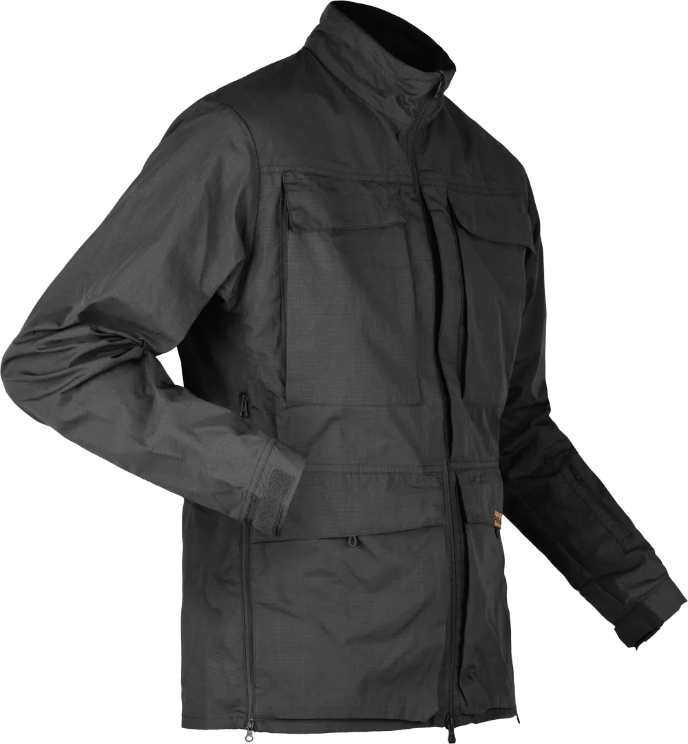 Mens Travel Jacket Paramo Halkon Traveller In Dark Grey Angled