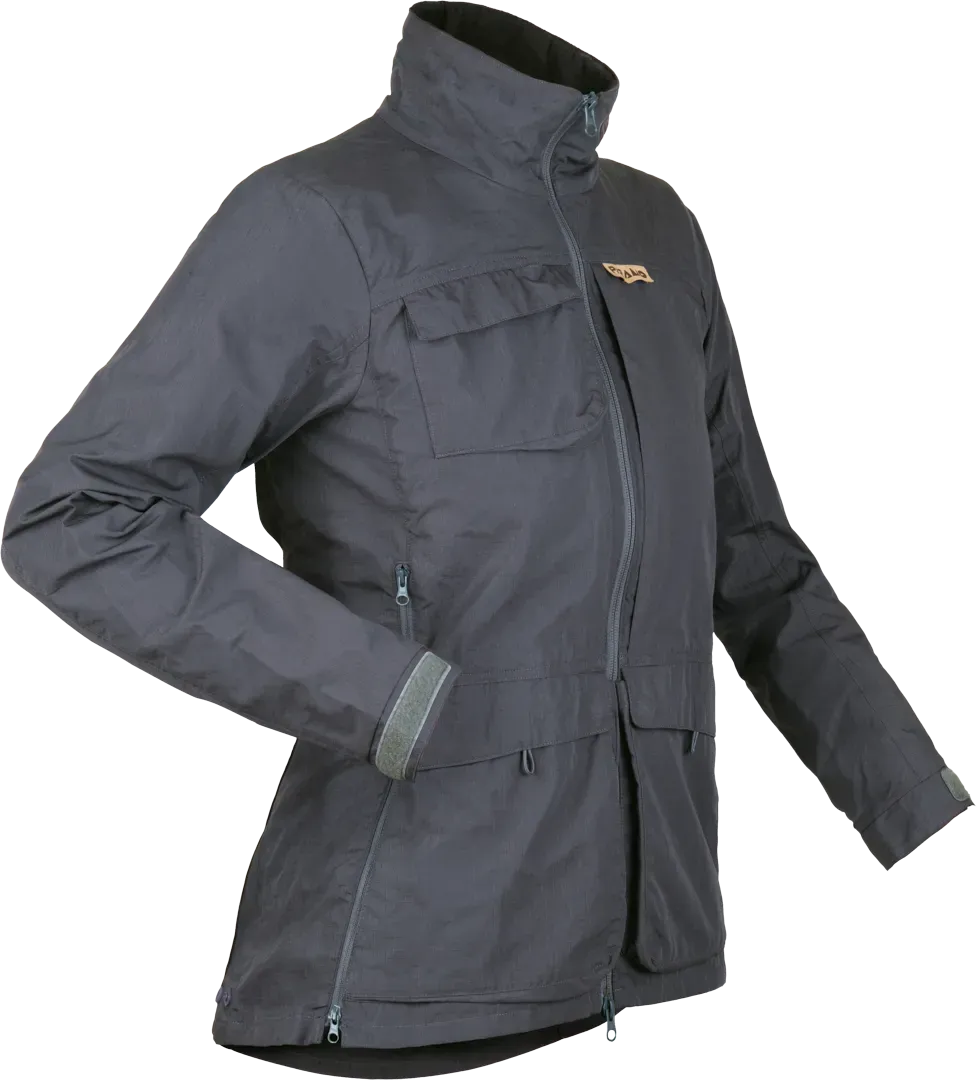 Womens Alondra Traveller Jacket Dark Grey Womens Walking Jacket Angled