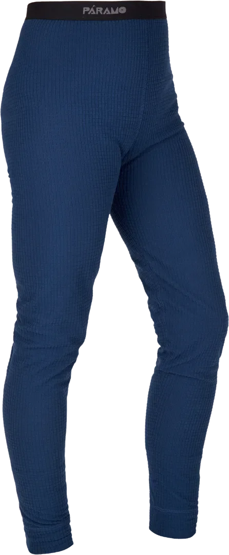 Womens Grid Long Janes Cobalt Womens Baselayer Angled