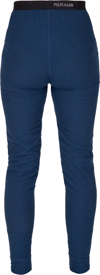 Womens Grid Long Janes Cobalt Womens Baselayer Back