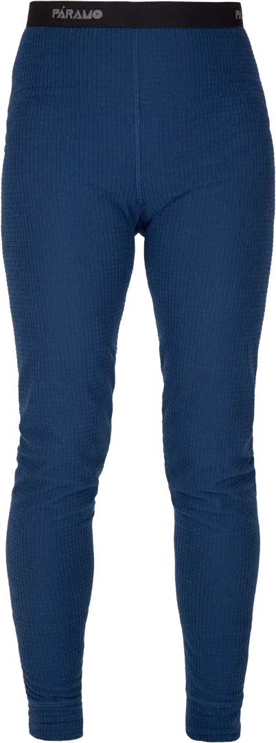 Womens Grid Long Janes Cobalt Womens Baselayer Front