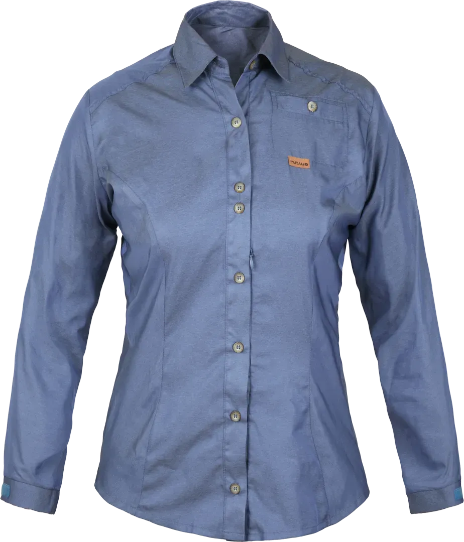 Womens Socorro Shirt Indigo Womens Walking Shirt Front