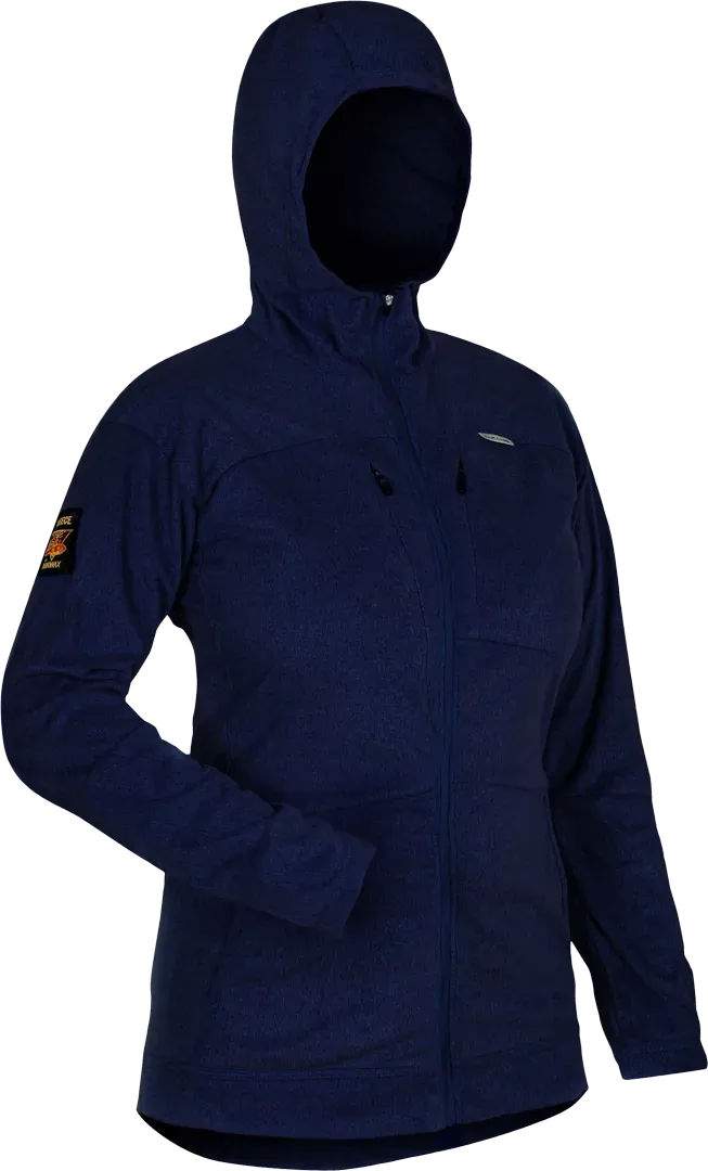 Womens Ventura Fleece Midnight Windproof Fleece Angled